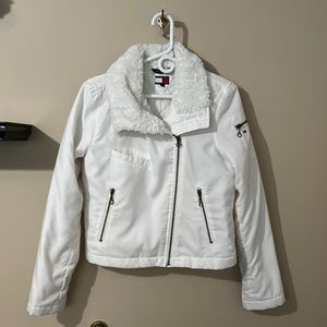 TOMMY HILFIGER White Puffer Jacket